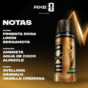 Desodorante en Aerosol axe Marshmallow Smoke 150 ml