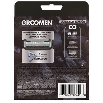 Groomen 500 Cartuchos Repuestos Máquina De Afeitar X 2