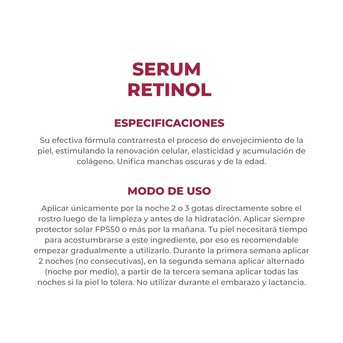 Serum Facial Dermaglós Retinol 25 ml