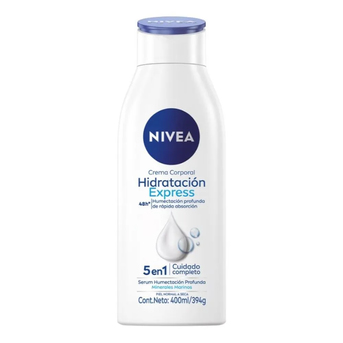 Crema corporal Nivea Hidratación Express Piel normal a seca x400ml