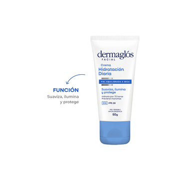 Crema Facial Dermaglós Hidratación Diaria FPS30 Piel Mixta a Seca 50 gr