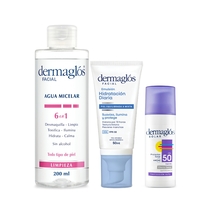 Kit Facial Dermaglós Rutina Piel Normal -Equilibrada a Mixta