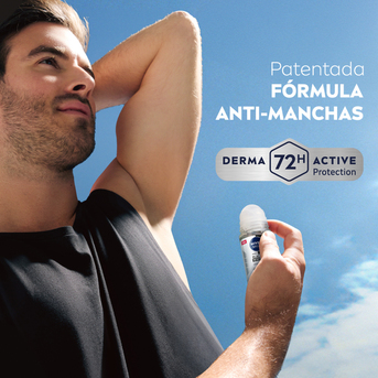 Desodorante NIVEA MEN Invisible B&W Roll On x 50 ml