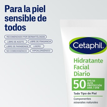 Hidratante Facial Diario Cetaphil FPS50 50 ml