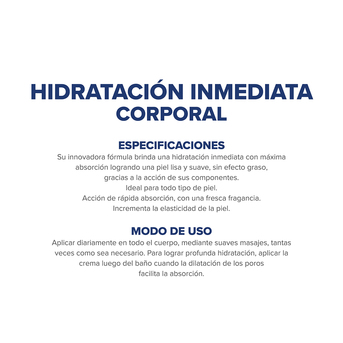 Dermaglós Crema corporal Hidratación + Absorción Inmediata x 175gr