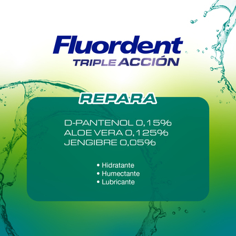 Enjuague Bucal Fluordent Triple Accion x500 ml