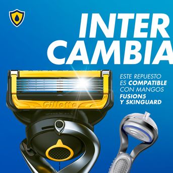 Cartuchos Repuesto Gillette Fusión Proshield 5 2 Unidades 
