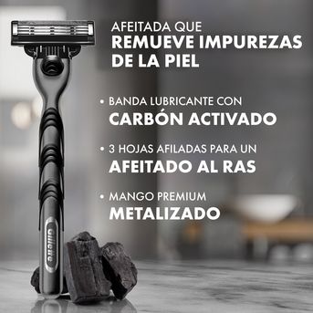 Gillette Mach 3 Carbono Cartucho 2 und