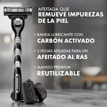 Máquina de Afeitar Gillette Mach 3 Carbono x 1 und
