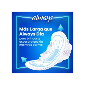 Toallitas Femeninas Always Noche Triple Protección x8 Unidades