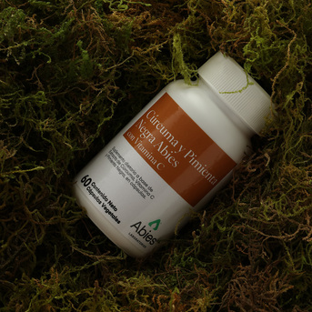 Cúrcuma Abies Pimienta Negra Vitamina C 60 Cápsulas