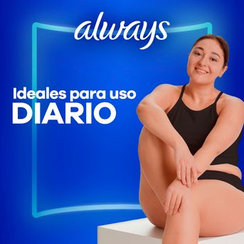 Protectores Diarios Always Diarios respirable x 15 unidades