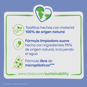Toallitas desmaquillantes Nivea MicellAir 25 un