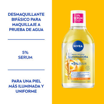Agua Micelar Nivea Iluminadora Piel Sensible 400 ml 