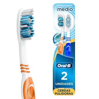 Cepillo Dental Oral B Limpieza Completa Medio 2 Unidades
