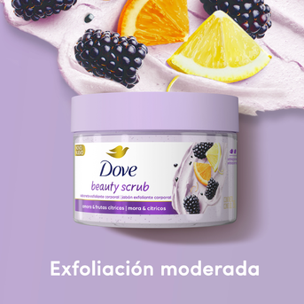  Exfoliante corporal Dove Mora y Citricos 280 gr