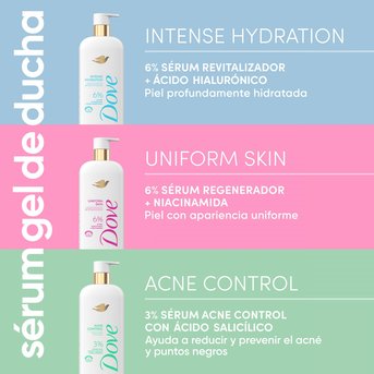  Serum Gel de Ducha Dove Acné Control 300 ml