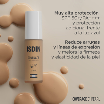 Base de Maquillaje Isdin Coverage 1 Pearl SPF50+ 30 ml 