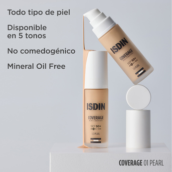 Base de Maquillaje Isdin Coverage 1 Pearl SPF50+ 30 ml 
