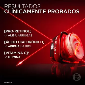 Crema Facial Revitalift Laser Anti Edad Día 50 ml