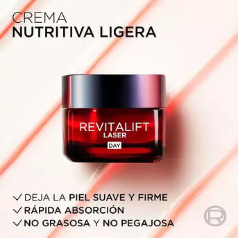 Crema Facial Revitalift Laser Anti Edad Día 50 ml