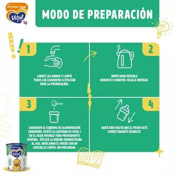 Leche de fórmula en polvo Vital 1 Lata 800g