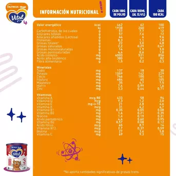Leche de fórmula en polvo Vital 3 Lata 800g