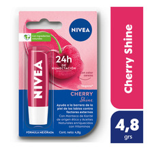 Protector Labial Nivea Cherry Shine Humectante 4.8 GR
