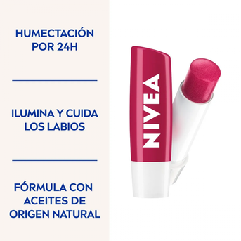 Protector Labial Nivea Cherry Shine Humectante 4.8 GR