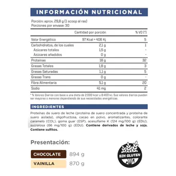 ENA Truemade Diet Whey Protein Vainilla  870 GR