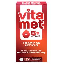 Multivitamínico Vitamet B9 Metilfolato 30 comprimidos