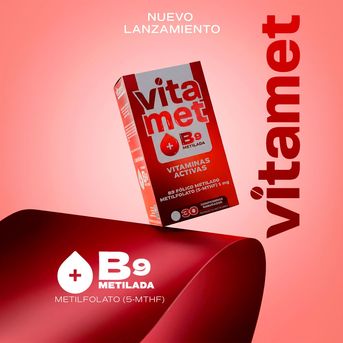 Multivitamínico Vitamet B9 Metilfolato 30 comprimidos