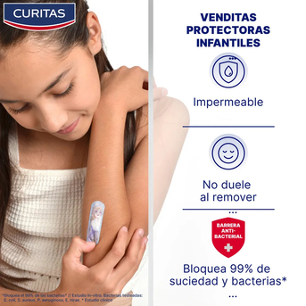 Apósito Adhesivo Curitas Frozen Para Niños 20 unidades