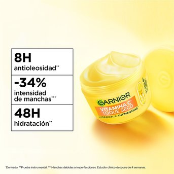 Hidratante Anti Manchas Garnier Vitamina C Toque seco 85 GR