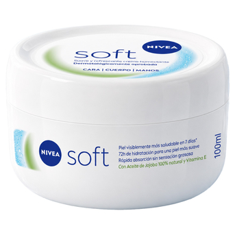 Crema hidratante intensiva Nivea Soft para uso diario 100 ml