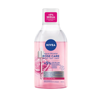 Agua Micelar Bifásica Nivea Rose Care con 5% Serum 400ml