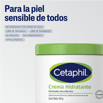 Cetaphil Crema Hidratante Piel Sensible 453gr
