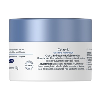 Crema Facial Hidratante Cetaphil Optimal Hydration Noche 48 gr
