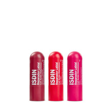 Combo Isdin Reparador Labial Stick Rosa + Rojo + Granate