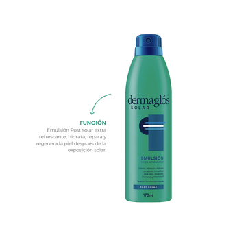 Post Solar Emulsión Dermaglós Extra Refrescante Calmante 170 ml