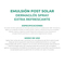 Post Solar Emulsión Dermaglós Extra Refrescante Calmante 170 ml