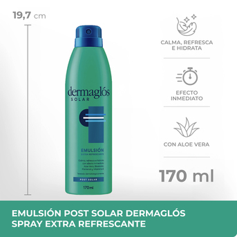 Post Solar Emulsión Dermaglós Extra Refrescante Calmante 170 ml
