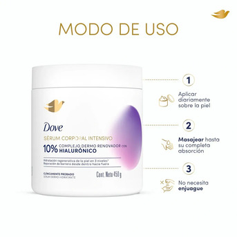 Sérum Corporal Intensivo Dove Hialurónico 450 gr
