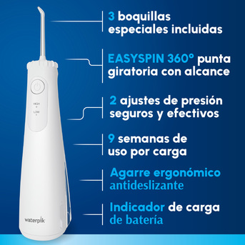 Irrigador Inalambrico Waterpik  Cordless Plus Blanco