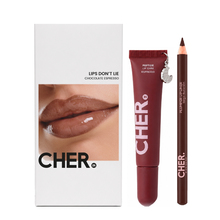 Set Dieciocho Lip Combo Lips Dont Lie Chocolate Expresso