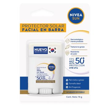 Protector Solar Facial Nivea Uv Stick En Barra Sps50+  15 gr