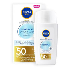 Protector solar facial Nivea Sun Invisible Daily Fluid FPS50