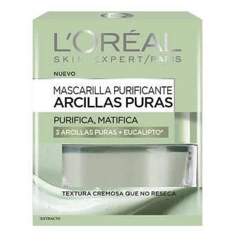 Mascarilla Purificante Arcillas Puras L'Oréal Eucalipto 50g