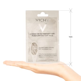 Máscara Mineral Arcilla Purificante Vichy Masque Argile Purifiant Pores Sachet 12ml